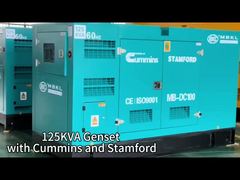 Un generatore diesel silenziato ad alte prestazioni da 125KVA, alimentato da motore Cummins e alternatore Stamford!