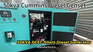 Questo gruppo elettrogeno diesel silenzioso DCEC da 50 KVA è progettato per la massima affidabilità e redditività del rivenditore