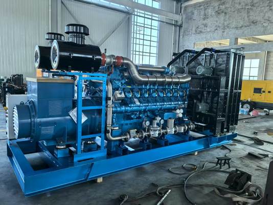 Un buon prezzo. Generatore diesel aperto / silenzioso Set 1000KW/1250KVA con motore a gas Weichai 16M33D1280NG10 e alternatore Wuxi Stanford in linea